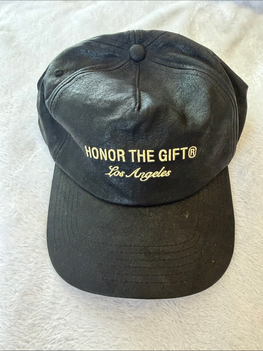 Honor The Gift Los Angeles Black Embroidered Baseball Cap